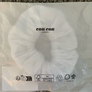 NWT Cou Cou Intimates White Pointelle Scrunchie